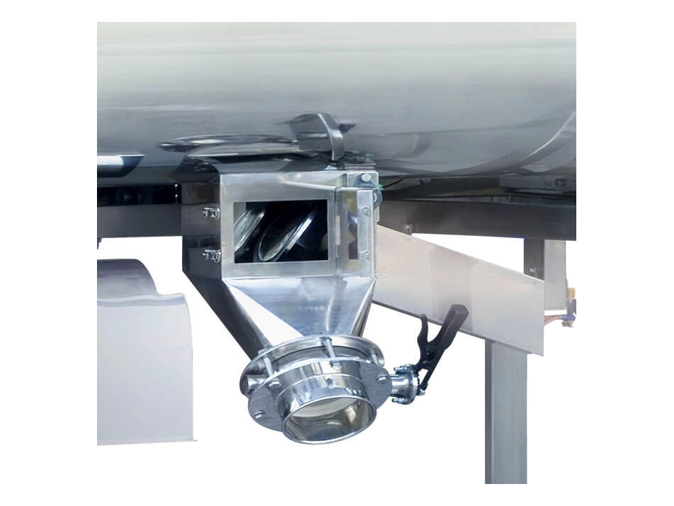 出料為氣動貼桶底式閥門